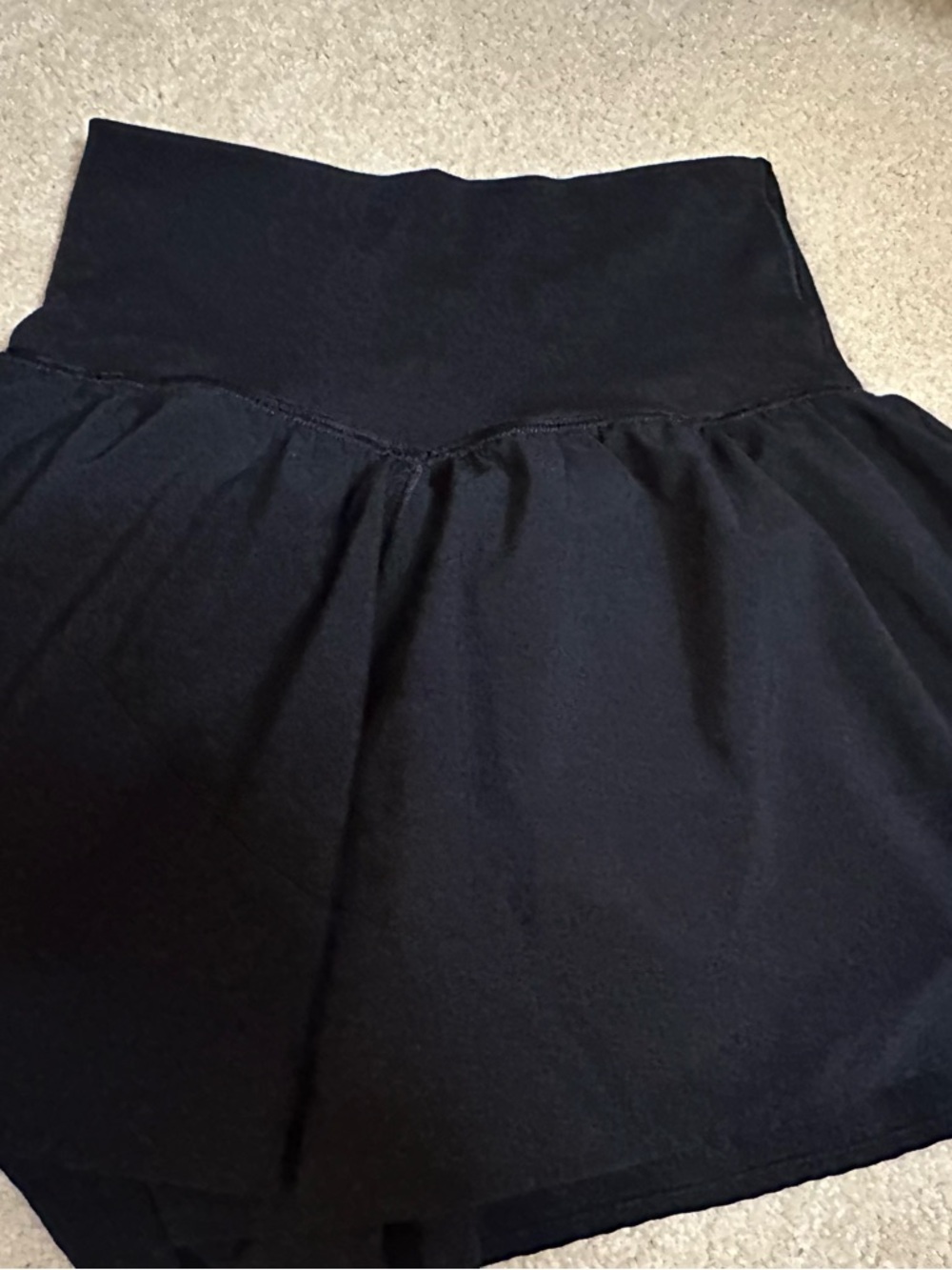 V-Waist Black Athletic Shorts for Women offline by Aerie Size XXS - Picture 7 of 9
